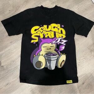 Desto Dubb That’s An Awful Lot Of Cough Syrup Purple Pokemon Snorlax Tee Men M